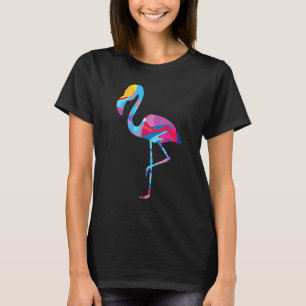 Flamingo Vogel Flamingos Farbige Grafik T-Shirt