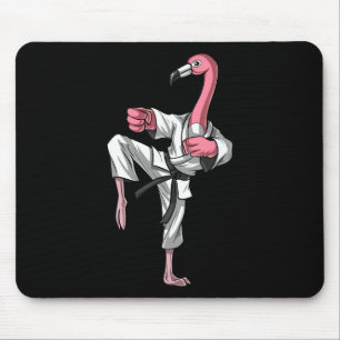 Flamingo Vogel Karate Kickboxen Kung Fu Ninja Mart Mousepad