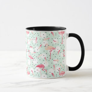 Flamingo-Vogel mit Federn Tasse