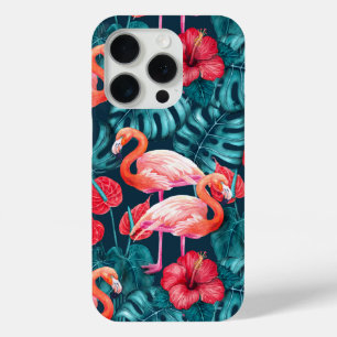 Flamingo-Vögel und tropische Gartenfarbe Case-Mate iPhone Hülle