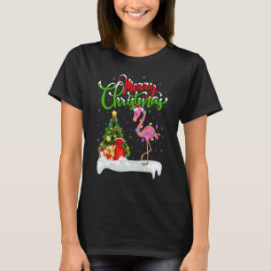 Flamingo Vogel Weihnachtsdekoration Santa Flamin T-Shirt