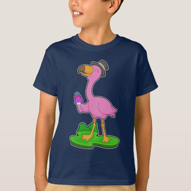 Flamingo Waffeleis T-Shirt (Vorderseite)