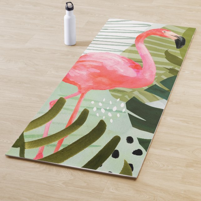 Flamingo-Wald Yogamatte (Beispiel)