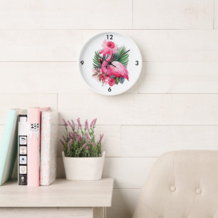 Flamingo Wall Clock Uhr