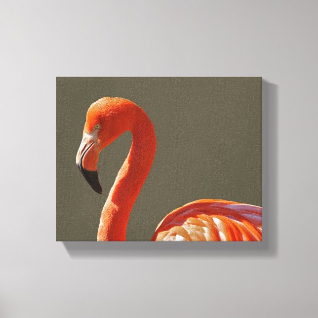 Flamingo-Wandkunst Leinwanddruck (Vorderseite)