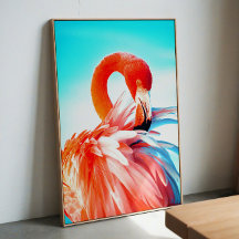 Flamingo-Wandkunst