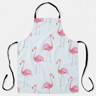 Flamingo Wasserfarbe, pastellfarbener Hintergrund  Schürze