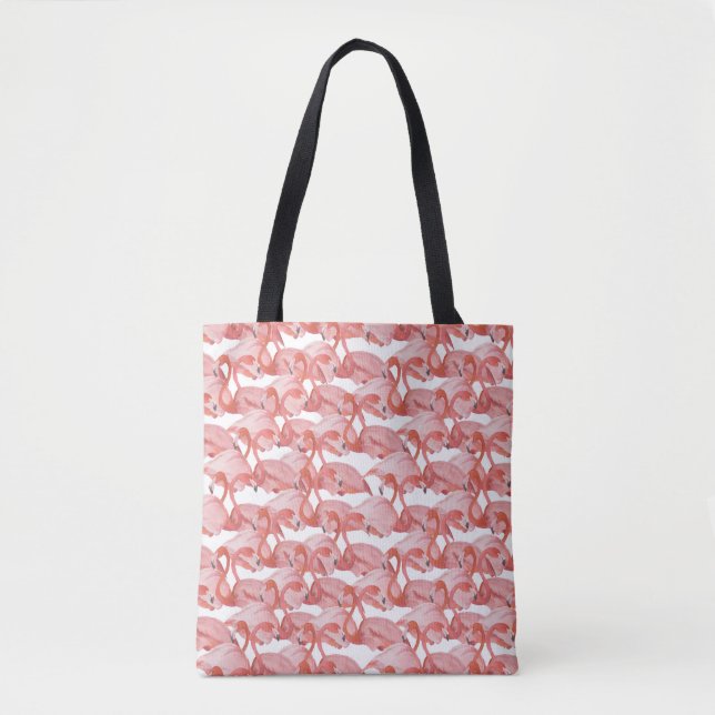 Flamingo Watercolor: Nahtloses kleines Muster (Vorderseite)
