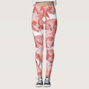 Flamingo Watercolor: Nahtloses Muster Leggings