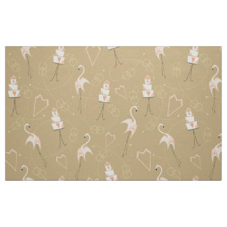 Flamingo Wedding Large Multi Fabric Stoff