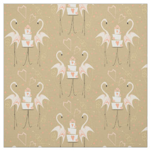 Flamingo Wedding Small Stoff