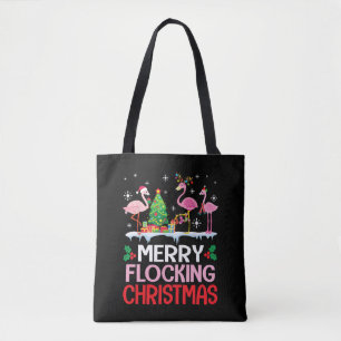 Flamingo Weihnachten tanzt auf dem Schnee Merrick 