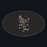 Flamingo Weihnachten Weihnachten Weihnachten Ovaler Aufkleber<br><div class="desc">Flamingo Weihnachten Weihnachten Weihnachten</div>
