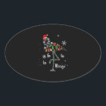 Flamingo Weihnachten Weihnachten Weihnachten Ovaler Aufkleber<br><div class="desc">Flamingo Weihnachten Weihnachten Weihnachten</div>