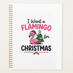 Flamingo Weihnachten Zitat Vektor Planer