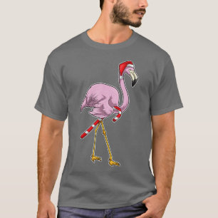 Flamingo Weihnachts-Candy cane TShirt