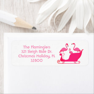 Flamingo Weihnachts-Schlittenfahrt
