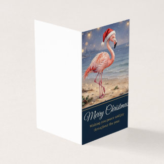 Flamingo-Weihnachtskarte - Frohe Weihnachtsgrüße