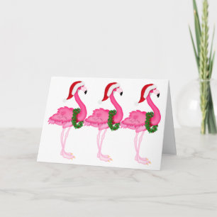 Flamingo-Weihnachtskarte - SRF Feiertagskarte