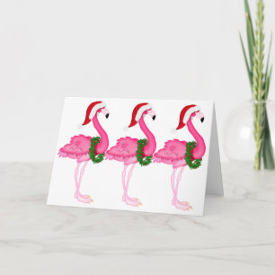 Flamingo-Weihnachtskarte - SRF Feiertagskarte