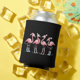 Flamingo-Weihnachtslichter Feiertage Xmas Dosenkühler