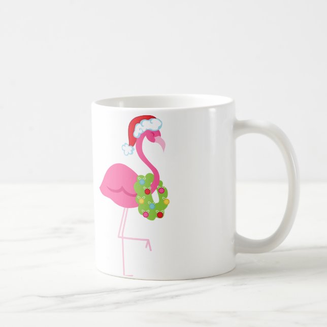 Flamingo-WeihnachtsTasse Tasse (Rechts)