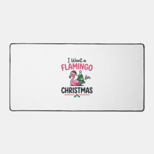 Flamingo Weihnachtszitat Vektor Schreibtischunterlage