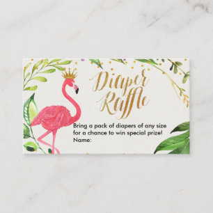 Flamingo - Windeldrehkarte Begleitkarte