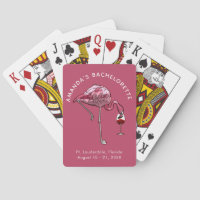 Flamingo Wine Drinker Custom Junggeselinnen-Abschi