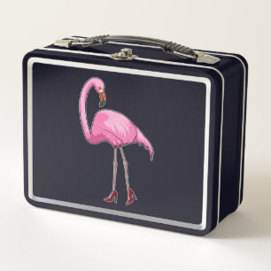Flamingo with High heels Metall Brotdose
