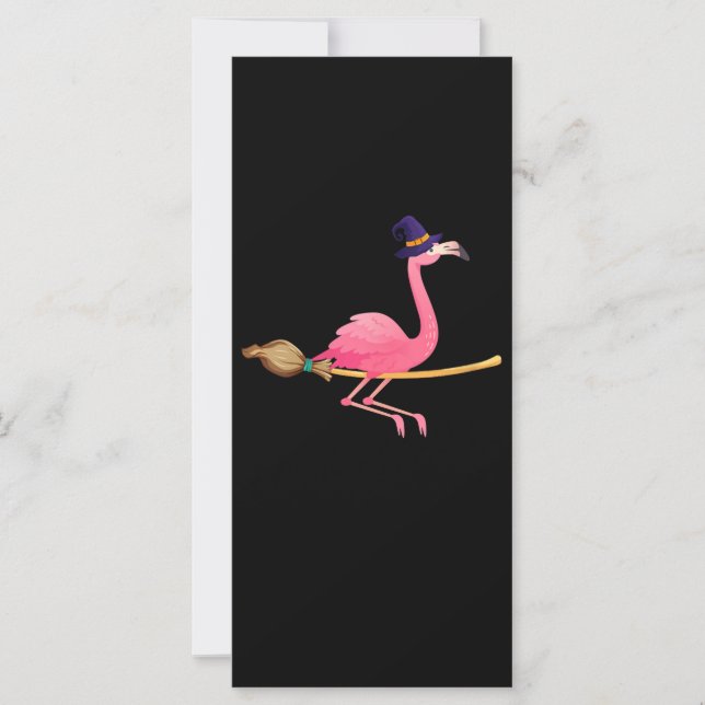 Flamingo Womens Funny Flamingo Witch Halloween (Vorderseite)