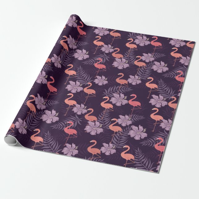 Flamingo Wrapping Paper Geschenkpapier (Ungerollt)