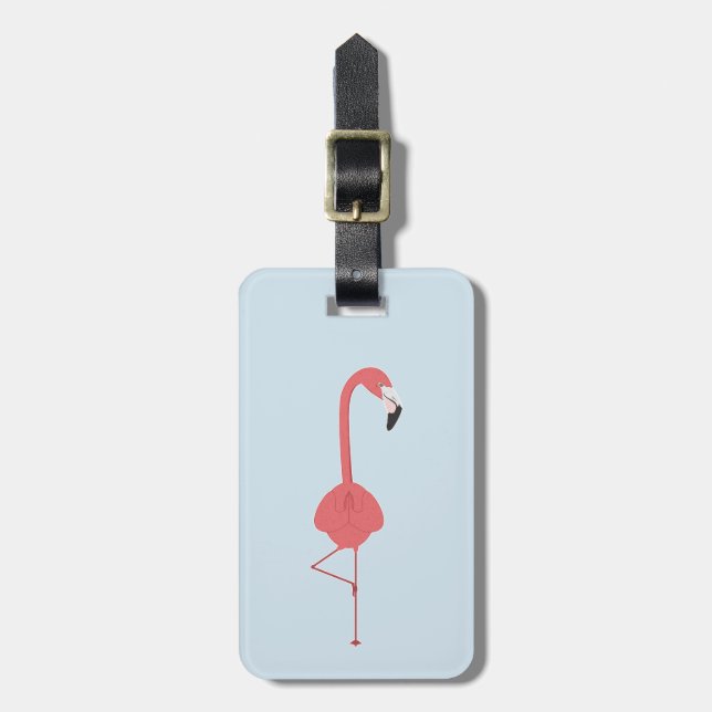 FLAMINGO YOGA GEPÄCKANHÄNGER (Vorderseite vertikal)
