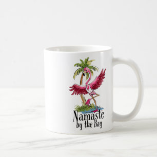 Flamingo Yoga Namaste Bei Den Y Palmen Strand Vi Kaffeetasse