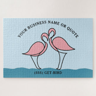 Flamingo Your Business oder Zitat 20" x 30" Puzzle
