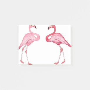 Flamingo zwei post-it klebezettel