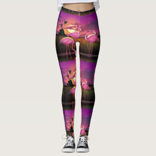 Flamingodruck-Leggings Leggings