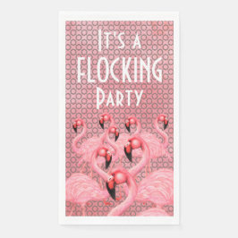 Flamingoes auf Parade Paper Handtücher Serviette