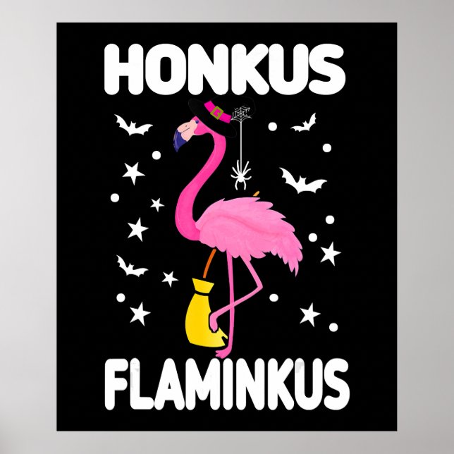 Flamingoo Honkus Flaminkus | Halloween Flamingoo Poster (Vorne)