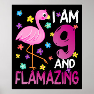 Flamingoo   Ich bin 9 Phantastisch 9. Geburtstag Poster