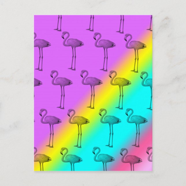 Flamingos 2 postkarte (Vorderseite)