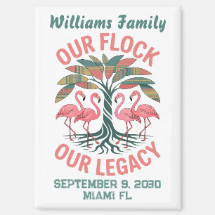 Flamingos African American Family Legacy Wiederseh Magnet