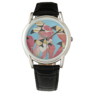 Flamingos Armbanduhr