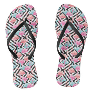 Flamingos auf feinem Design-Muster Flip Flops