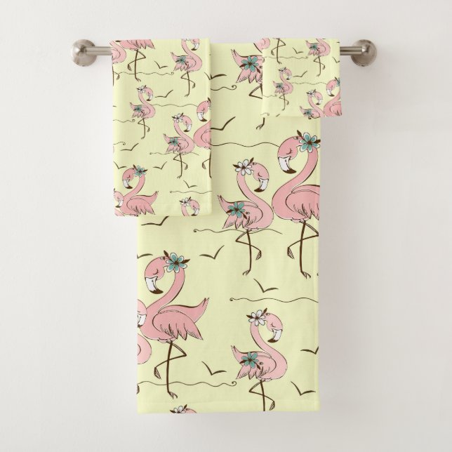 Flamingos Bath Handtuch Set (Insitu)