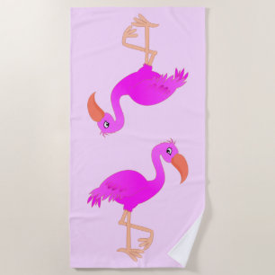 Flamingos Beach Handtuch