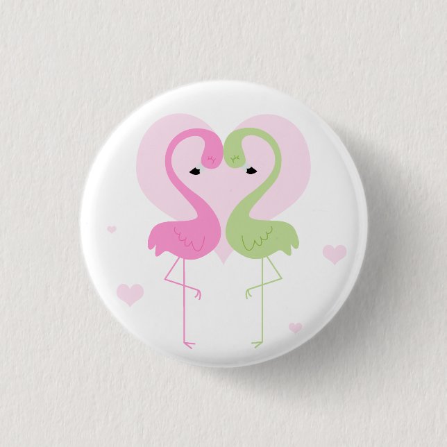 Flamingos Button (Vorderseite)