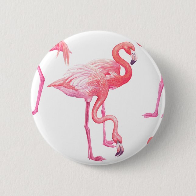 Flamingos Button (Vorderseite)