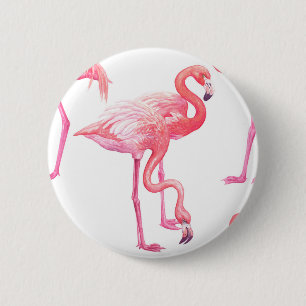 Flamingos Button