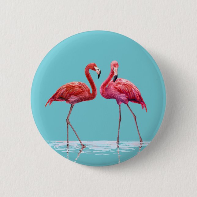 Flamingos Button (Vorderseite)